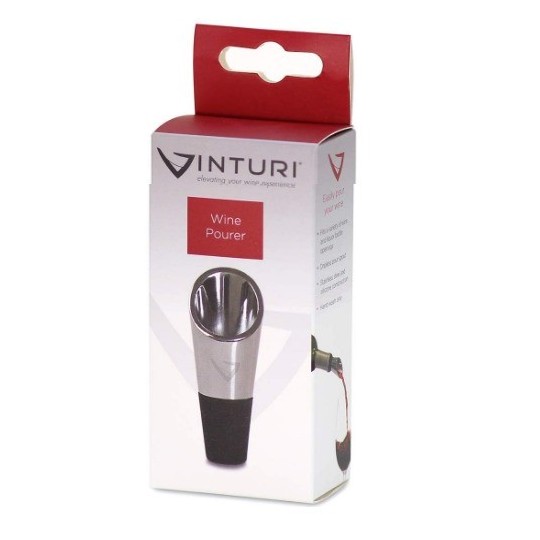 Vertedor de Vino Vinturi – Acero Inoxidable, Antigoteo, Compatible con Botellas