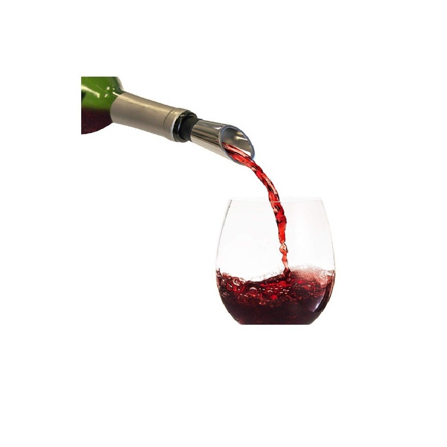 Vertedor de Vino Vinturi – Acero Inoxidable, Antigoteo, Compatible con Botellas